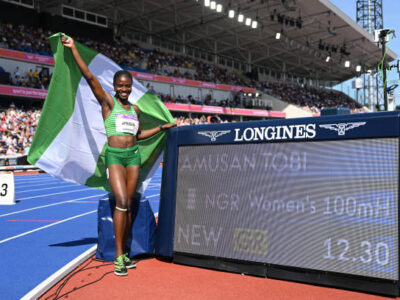 Amusan sets new record, wins gold at Commonwealth Games