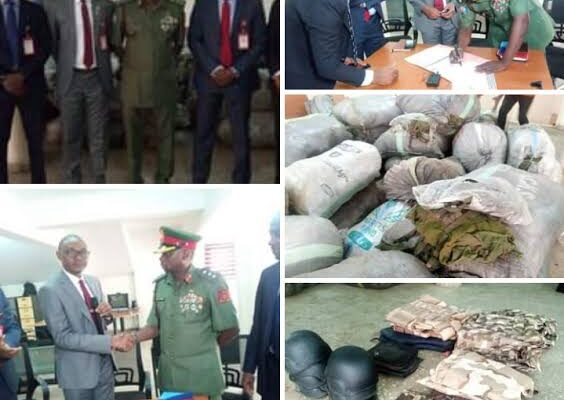 EFCC hands over recovered equipment, accoutrement to Nigerian military