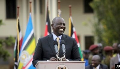 Ruto sworn in as Kenya’s president after divisive poll