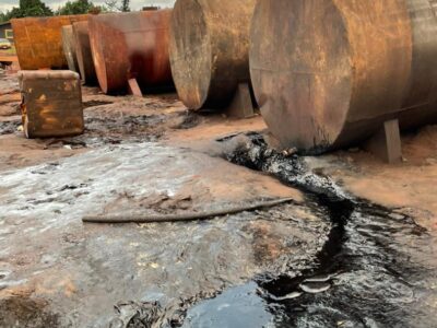 Economic Sabotage: Police busts illegal petroleum refining site, arrest 2 suspects
