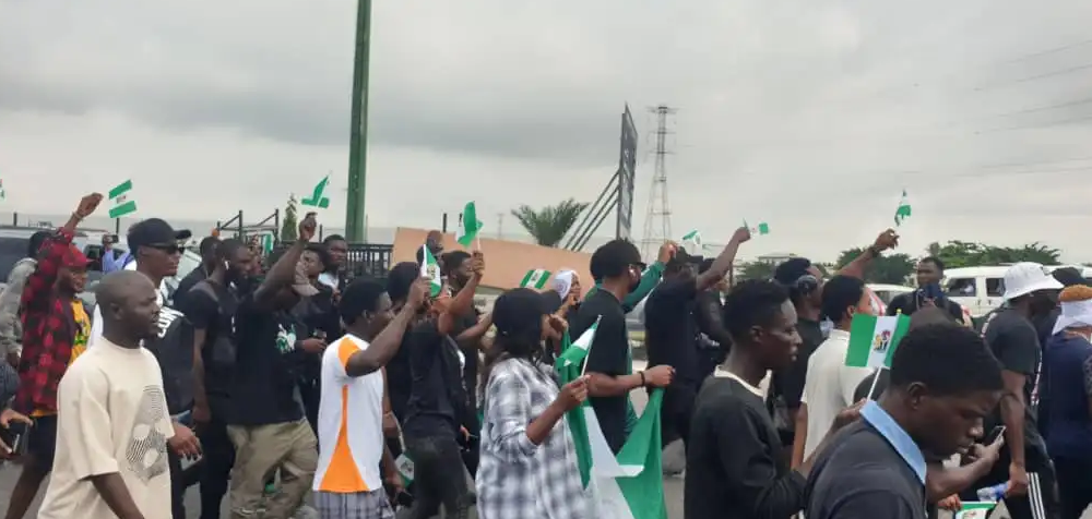 Police fire teargas, water cannon at participants of #EndSARSMemorial