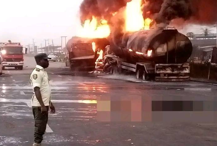10 burnt to death, three vehicles razed as tanker explodes on Lagos-Ibadan expressway