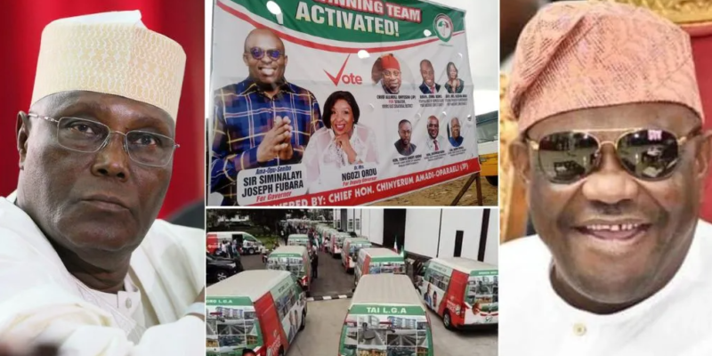 Wike removes Atiku’s photos from River PDP campaign posters