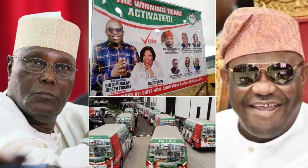 Wike removes Atiku’s photos from River PDP campaign posters