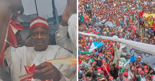 Crowd as Kwankwaso opens NNPP’s campaign office in Lagos