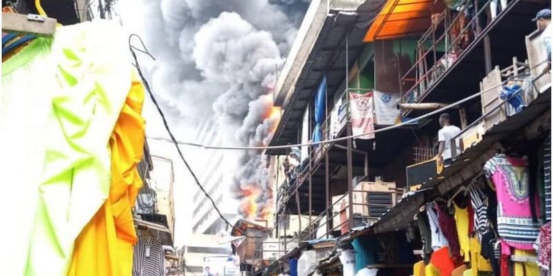 Again, fire guts Balogun market in Lagos, destroys properties