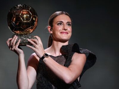 Alexia Putellas wins second successive women’s Ballon d’Or