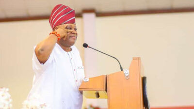 Davido, Ooni grace Adeleke’s inauguration as Osun Governor
