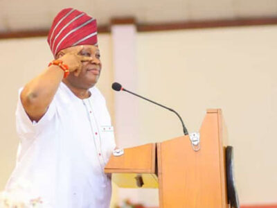 Davido, Ooni grace Adeleke’s inauguration as Osun Governor