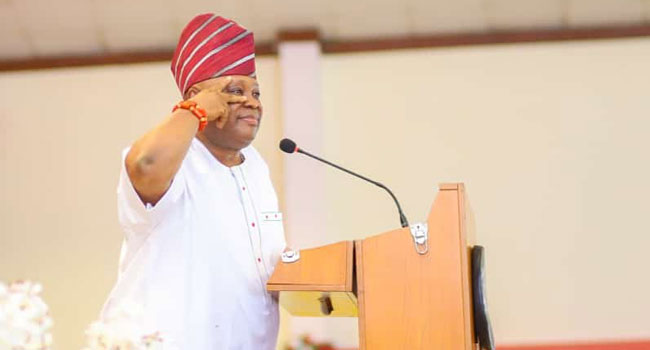 Davido, Ooni grace Adeleke’s inauguration as Osun Governor