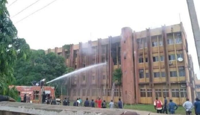 Fire guts NYSC headquarters in Abuja