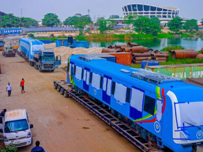 Lagos gets two new trains, extends traffic diversion in Yaba