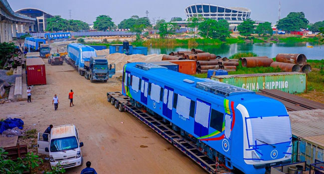 Lagos gets two new trains, extends traffic diversion in Yaba