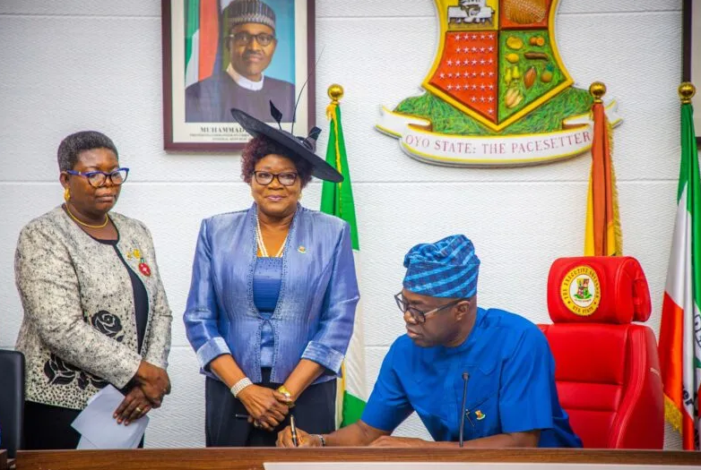 Gov Makinde swears in Justice Yerima as Oyo Acting CJ