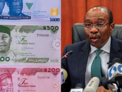 The redesigned N200, N500 and N1,000 notes were launched by President Muhammadu Buhari on November 23, 2022. However, there have been concerns from many Nigerians over the slow spread of the three new naira notes as the January 31 2023 deadline approaches but the apex bank has insisted that the date stands. The apex bank also ordered Deposit Money Banks (DMOs) and other financial institutions to ensure that weekly over-the-counter (OTC) cash withdrawals by individuals and corporate entities do not exceed N500,000 and N5m respectively.