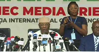 ‘Tomorrow is election day’, INEC Chairman insists at press briefing