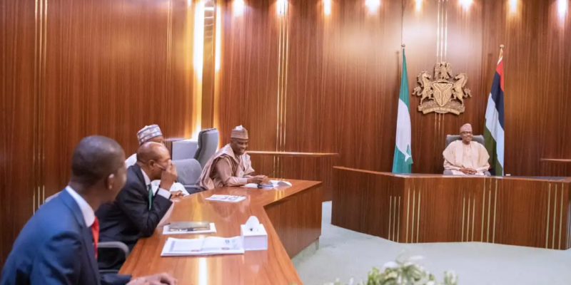 Naira Redesign: Buhari meets Bagudu, Tambuwal, Emefiele, Bawa