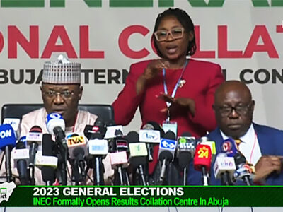 [BREAKING] Nigeria Decides 2023: INEC announces presidential results for Ekiti, to resume collation 11am Monday