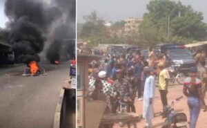 Naira, Fuel Scarcity: Ogun youths attack banks as protests escalate