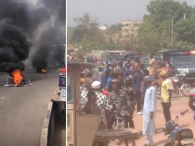 Naira, Fuel Scarcity: Ogun youths attack banks as protests escalate