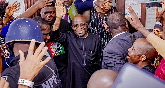 ‘I wholeheartedly accept your mandate,’ Alex Otti tells Abians