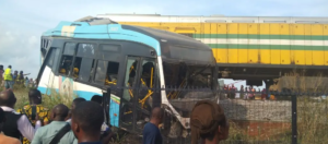 UPDATE: Three dead, many injured as train crushes Lagos Govt staff bus