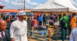 PHOTOS: Sanwo-Olu, Jandor, GRV visit train crash victims in Lagos