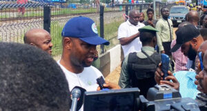 PHOTOS: Sanwo-Olu, Jandor, GRV visit train crash victims in Lagos