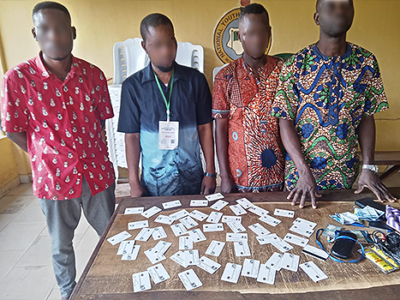 Vote-Buying: Party agents with ‘hundreds’ of credit cards intercepted in Ogun