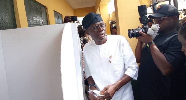 Gov Election 2023: Sanwo-Olu votes, condemns electoral violence