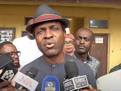 Tonye Cole storms INEC office over certified copies of Rivers gov poll results