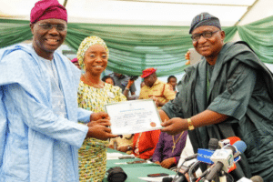 INEC issues certificate of return to Lagos Governor-elect, Babajide Sanwo-Olu