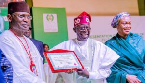 JUST IN: Tinubu receives Certificate of Return
