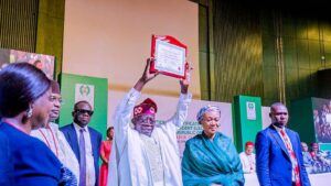 JUST IN: Tinubu receives Certificate of Return