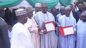 Dapo Abiodun, Umo Eno, Radda get certificates of return 