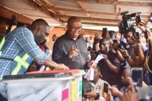 Gov Election 2023: Obi votes, decries low voter turnout in Anambra
