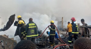 Buhari, Sanwo-Olu commiserate with Lagos market fire victims