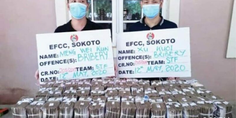 N50m Bribe: Two Chinese nationals jailed six years each