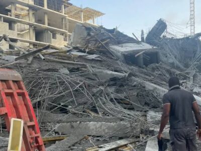 Seven-storey building collapses in Lagos
