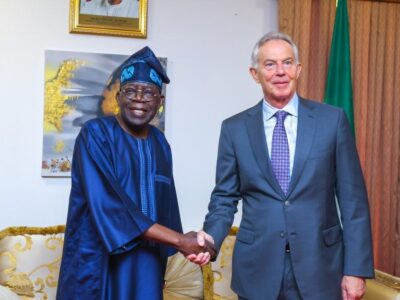 Tony Blair visits Tinubu ahead of May 29 swearing-in
