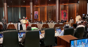 Buhari chairs valedictory session of FEC meeting in presidential villa