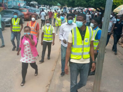 JUST IN: Health workers protest in Abuja, threaten strike