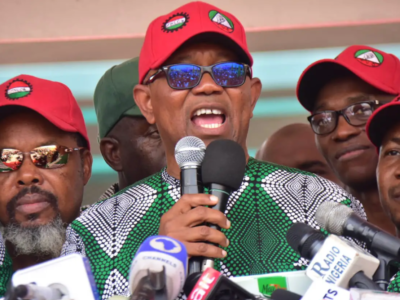 May Day Rally: Peter Obi shows up at Eagle Square