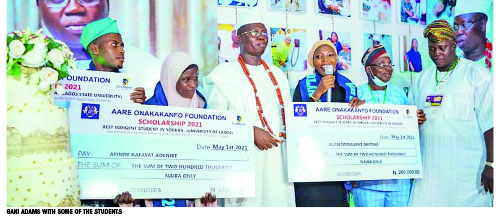Gani Adams marks 53rd birthday, gives students scholarships