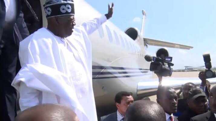 Tinubu arrives Port Harcourt ahead of project inauguration