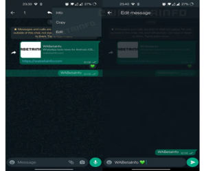WhatsApp to allow users edit sent messages
