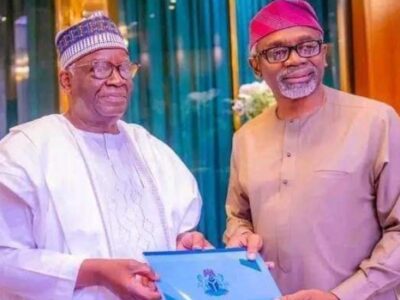 Gambari hands over to Gbajabiamila as Chief of Staff