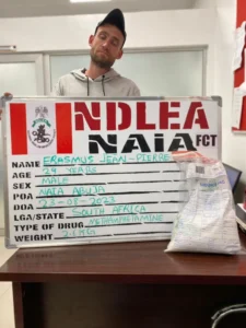 NDLEA-Arrests-29yrs-Old-South-African-For-Drug-Peddling