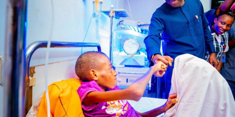 Sanwo-Olu-takes-Over-Medical-Care-of-13-year-old-Boy-with-Missing-Intestine