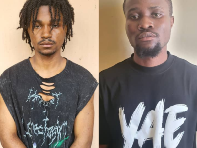 EFCC-ARRESTS-TWO-SUSPECTED-INTERNET-FRAUDSTERS-IN-MUSICIAN’S-RESIDENCE